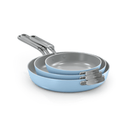 Ninja NeverQuit™ 3-Piece Ceramic Frying Pan Set in Forest Sage