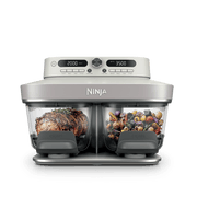 Ninja Crispi® DualZone™ Dual Basket Glass Air Fryer in Bone
