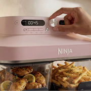 Ninja Crispi® DualZone™ Dual Basket Glass Air Fryer in Rose Quartz