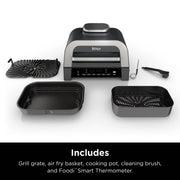 Ninja Foodi XL Indoor Grill and Air Fryer with Thermometer
