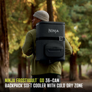 Shark Portable Misting Fan & Ninja 36 Can Backpack Cooler Bundle