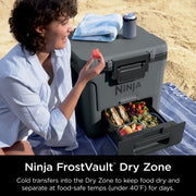 Ninja FrostVault™ 30qt Wheeled Cooler with Cold Dry Zone in Plum
