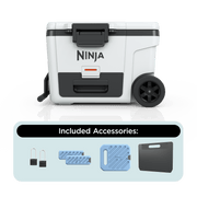 Ninja FrostVault™ 45qt Cooler with Wheels & Accessories in Cloud White