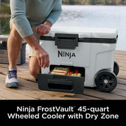Ninja FrostVault™ 45qt Wheeled Cooler with Dry Zone in Pink