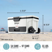 Ninja FrostVault™ 65qt Cooler with Wheels in Cloud White
