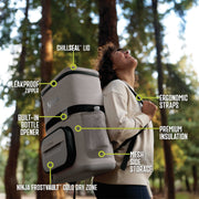 Ninja FrostVault™ 24 Can Backpack Cooler in Charcoal Gray