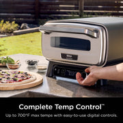 Ninja Artisan™ 5-in-1 Portable Pizza Oven in Blue and Gold