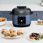 Ninja® HyperHeat™ 9-in-1 Electric Pressure Cooker, 6.5 Qt Multi-Cooker with SimpliServe™ Pot, 1200W, Blue Macaron