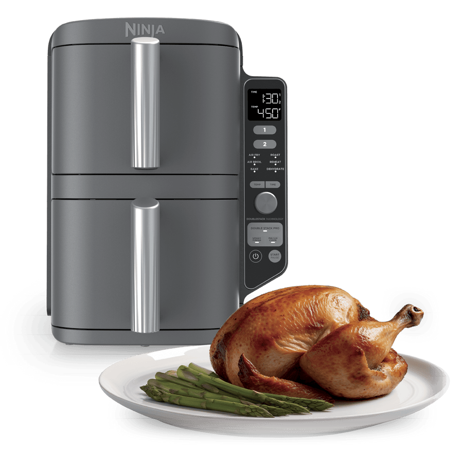 Ninja DoubleStack™ XL 10-QT Double Air Fryer in Deep Gray